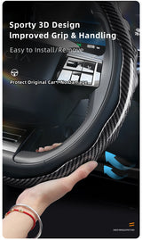 Carbon Fiber Wheel Cover for Lancia Ypsilon Car Interior Accessory Hocasen