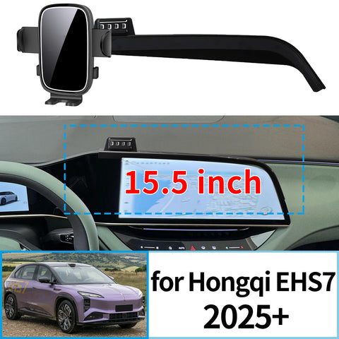 Wireless Charging Phone Mount for Hongqi EHS7 2025–2026 Car Phone Holder CATUSIKI