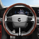 Opel Wave Steering Wheel Cover Carbon Fiber Texture