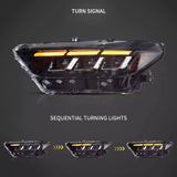 LED Headlights Sequential Signal for Mustang 2015 Car Interior Accessory Vland