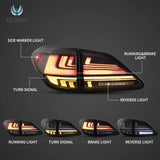 Vland Dynamic LED Tail Lights Lexus RX Series 09-15 Car Interior Accessory Vland