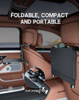 Upgraded Dual-Use Car Table for Steering Wheel and Backseat, with Phone Holder Cup Holder, Heavy-Duty 20kg Load Car Accessory