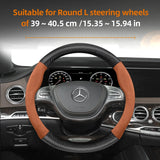 Suede Carbon Steering Wheel Cover for Mercedes