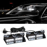 2-in-1 LED Emergency Strobe Warning Light Bar Kit LED Ambient Light MAGIC COLORM White