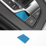 For Audi A5 F5 A4 S4 S5 B9 Sport 2016+ Handbrake Button Knob Trim Sticker Car Interior Accessories Made of Alcantara Car supp