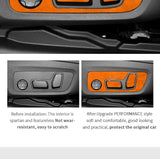 For BMW X3 G45（2025-）Seat Side Control Panel Frame Trim Sticker Car Premium Interior Custom Tuning Accessori Made of Alcantar