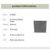 For Audi A6 A7 A7L(2019-2023) Sport Made of Alcantara Center Console Handbrake Button Knob Trim Sticker Interior Accessories