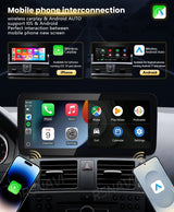 12.3-Inch Wireless CarPlay Android 15 Screen for Mercedes C
