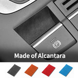 Audi 8V A3 S3 Sport Handbrake Button Knob Trim Sticker Made of Alcantara Car Premium Interior Tuning Accessory Car Interior A