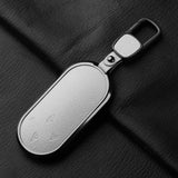 Aluminum Alloy Goatskin Car Key Case Cover For Aito M9 2024
