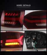 Jetta LED Tail Lights Sequential Red for VW 2011-2014