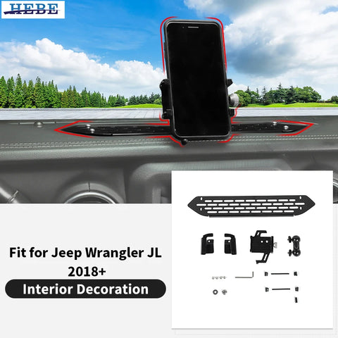 Expansion Phone Stand for Jeep Wrangler JL 2018+ Car Interior Accessory HEBE