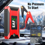 EAFC 12V Car Jump Starter Power Bank Portable Car Battery Booster Charger Starting Device Auto Emergency Start-up Lighting Ju