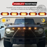 LED Grille Clearance Light Smoked Lens for Ford Bronco LED Ambient Light iJDM