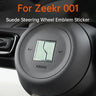 Car Steering Wheel Emblem Suede Decoration Sticker for Zeekr 001 21-25 Interior Modification Accessories