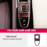 Electronic Handbrake Cover for Volvo XC90 S90 Car Interior Accessory LINGLUYANG GRAY 2026 s90