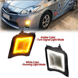 Front Bumper Switchback LED Lights for Toyota Prius 2010-2011 Car Interior Accessory iJDM
