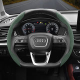 Audi Anti-Slip Suede Steering Wheel Cover Set
