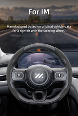 Suede Buckle-Type Steering Wheel Cover for IM Car Interior Accessory Hocasen