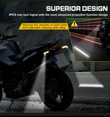 Emark Motorcycle LED Turn Signal Light For BMW F800 R1200GS F650GS Front Indicator Blinker Lamp 12V Led Rear Red Brake Light