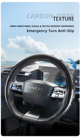 Carbon Fiber Wheel Cover for Lancia Ypsilon Car Interior Accessory Hocasen