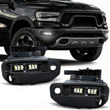 LED Fog Lamps DRL for Dodge Ram 1500 2019-2024 Car Interior Accessory MAGIC COLORM