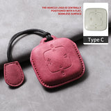Leather Car Key Case For ZEEKR 001 009 7X - Sheep Suede Protector & Holder