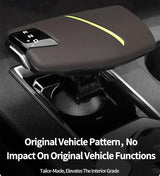 For Changan UNI-V (22-) & CS75 (24-) Original Leather Center Gear Shift Knob Cover Anti Scratch Car Interior Tuning Accessories