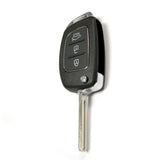 For Hyundai I10 I20 I40 IX35 Santa Fe Remote Fob RFC 3 Button Flip Key Case Car Key Shell Case 3 Button Case Car Key Shell Ca