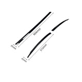 Black Samurai Bumper Trim for Volvo XC60 2022-2024 Car Interior Accessory LINGLUYANG