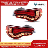 Sequential LED Tail Lights for Toyota 86/BRZ 12-20 LED Ambient Light vland