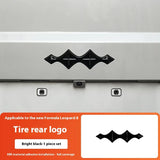For Leopard 8 Byd Formula Leopard 8 Black Warrior Logo Decals Head Rear Black Logo Front Back Car Logo Upgrade