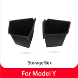 For Tesla Model 3 Y Highland Juniper Rear Trunk Side Storage Box Organizer TPE Car Rear Cargo Side Storage Bin Bucket Car Tru