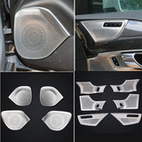 Door Speaker Trim Kit Stainless Steel for Volvo XC90 Car Interior Accessory LINGLUYANG