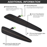 LED Side Marker Smoked Lens for Chevy Corvette C6 2005-2013 Car Interior Accessory iJDM