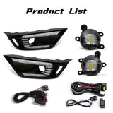 LED DRL Fog Lights for Ford Ranger Raptor 2024 LED Ambient Light MAGIC COLORM DRL Fog Set White