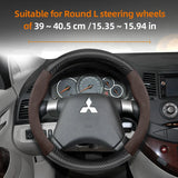 Carbon Suede Steering Wheel Cover for Mitsubishi