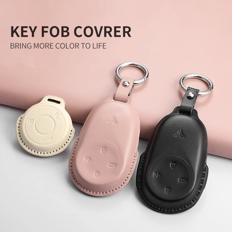 Car Remote Key Case Cover For NETA S L X Nezh V NETA AYA For NETA GT Car Key Bag Cover PU Protector Keychain Holder Accessori