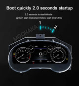 Digital LCD Instrument Cluster for Nissan Teana 2013–2020 Android Head Unit Aotsr