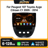 10-Inch Android Touchscreen for Peugeot 107 Toyota Aygo 2005–2014 Android Head Unit JIUYIN