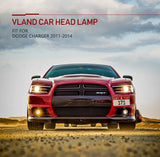 Dual Beam Projector Headlights Signal Dodge Charger Car Interior Accessory VLAND