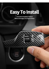 For BMW 5 Series F10 GT (2011-2017) Carbon Fiber Car Steering Column Shifter Cover Gear Shift Lever Auto  Interior Accessories