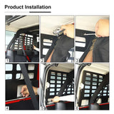 Trunk Window Storage Shelf for Jeep JK 4-Door 2007-2017 Car Interior Accessory HEBE