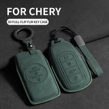 Car Key Case Shell for Chery Tiggo 8 Pro, 8plus, New 5, 7pro - Suede Car Keychain Car Key Case OEM