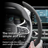 Anti-Slip Suede Steering Wheel Cover for Dacia Sandero Duster Car Interior Accessory Hocasen