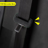 Suede Seat Belt Buckle Cover for Mercedes Benz Car Interior Accessory LINGLUYANG