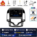 2K QLED Android 15 Multimedia Player for Hyundai i30 2007-2013