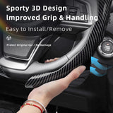 Subaru Carbon Fiber Steering Wheel Cover Black Car Interior Accessory Hocasen