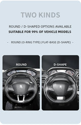 Peugeot Snap-On Carbon Fiber Steering Wheel Cover
