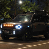 For Jetour T2 i-DM Ich - X K3 Car Emblem Blackout Sticker Grille Light Letter Badge Black Warrior Matte Black Emblem Accessor
